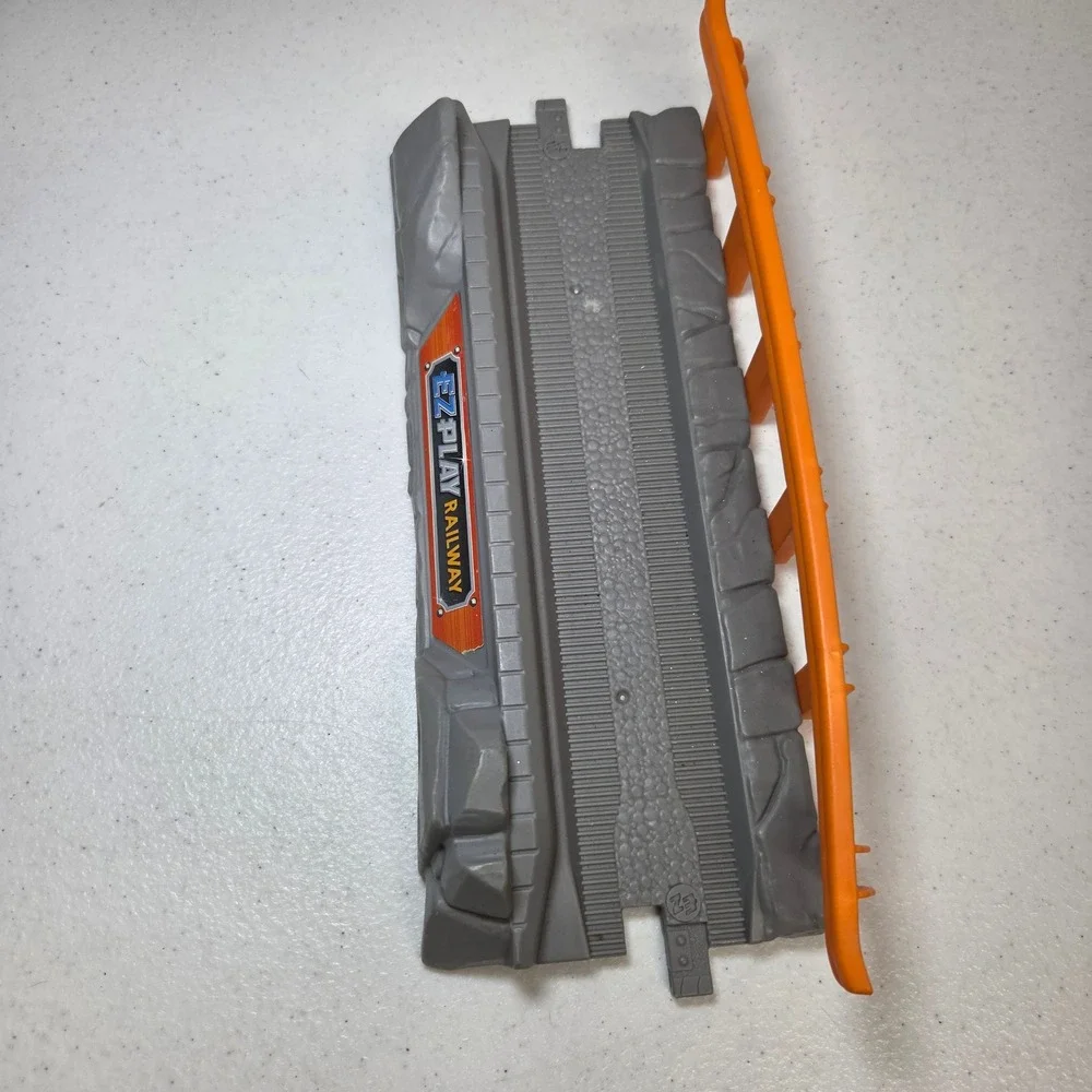 Mattel EZ‎ Play Railway Replacement Train Track Bridge Piece DFJ40 Grey Orange